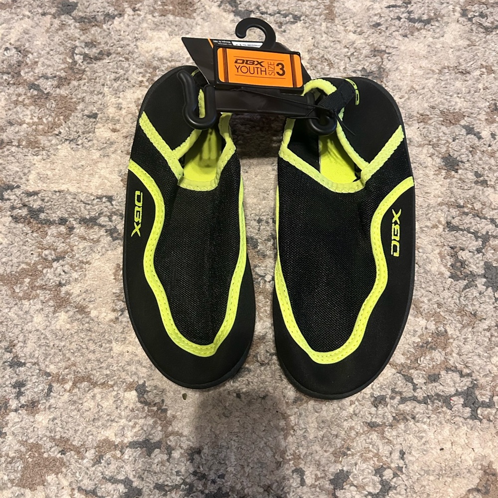 Kids Black and Yellow Shoes